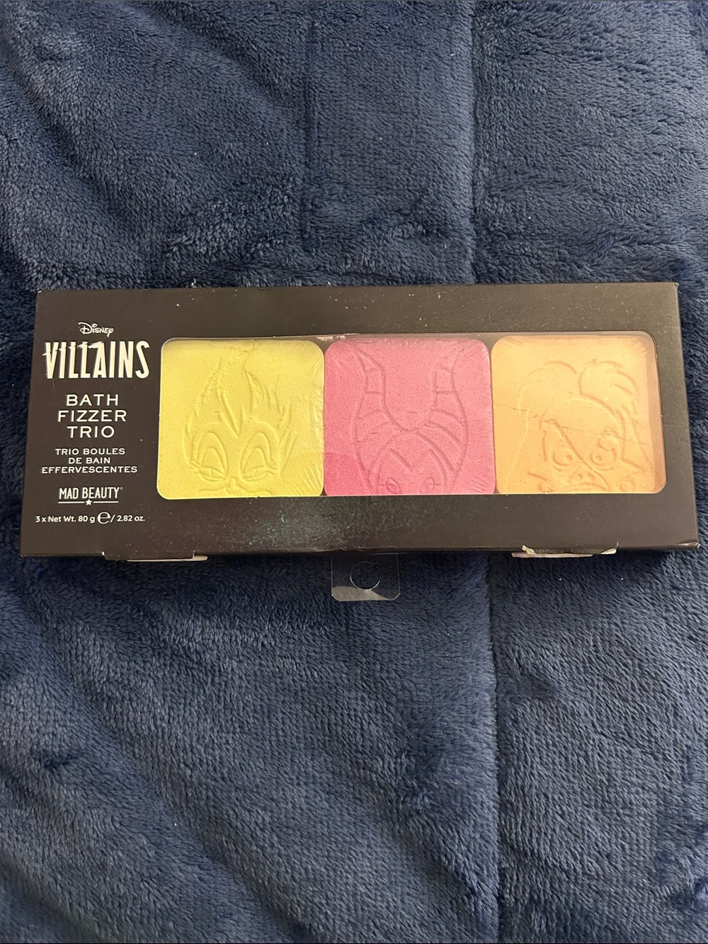 Disney Villains Bath Fizzer Trio - Pink, Yellow & Peach